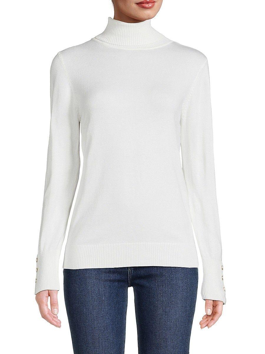 Joseph A Turtleneck Sweater in Ivory (White) | Lyst