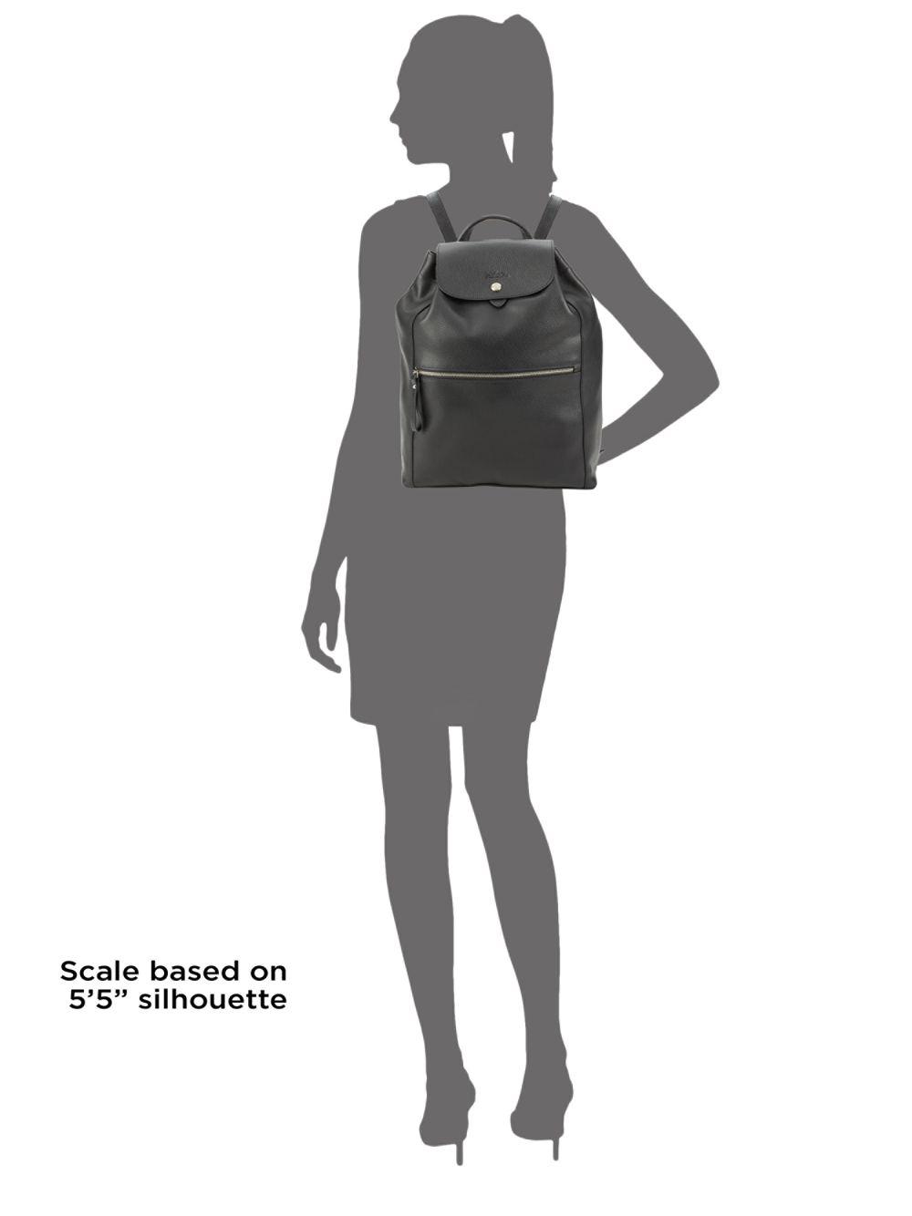 Longchamp Leather Le Foulonne Backpack In Black Lyst