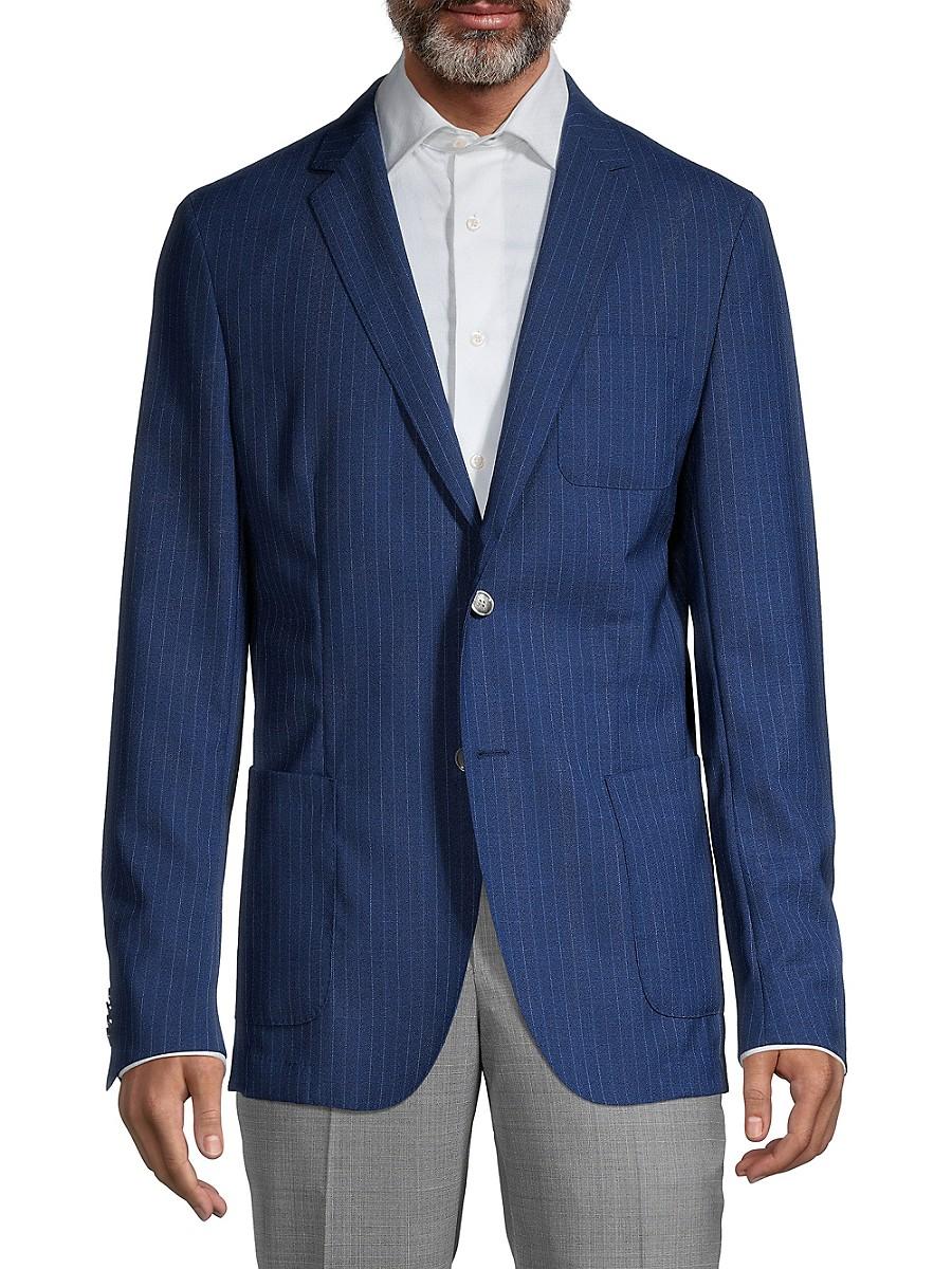 pinstripe sports jacket