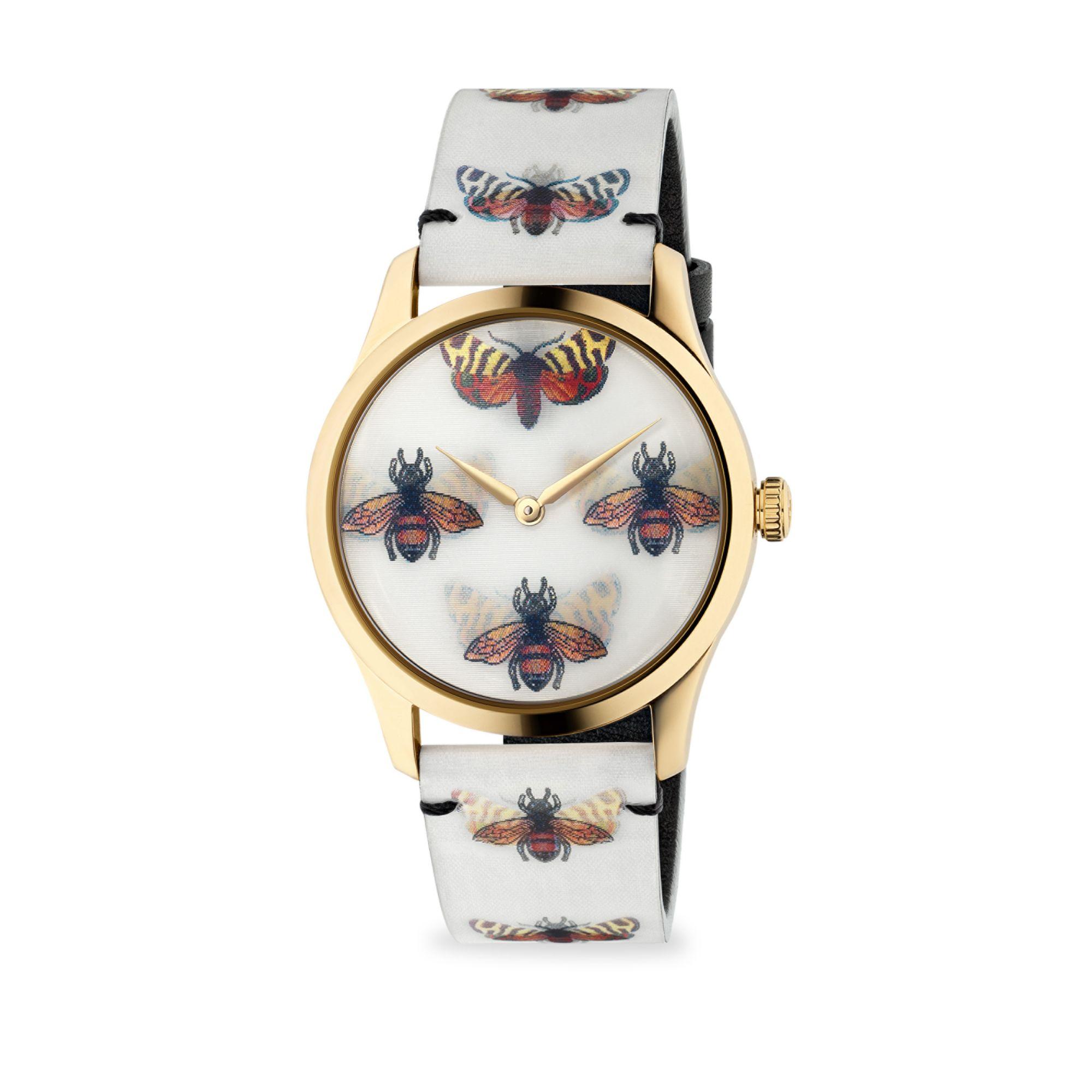 Gucci G-timeless Goldtone Pvd Case 38mm 