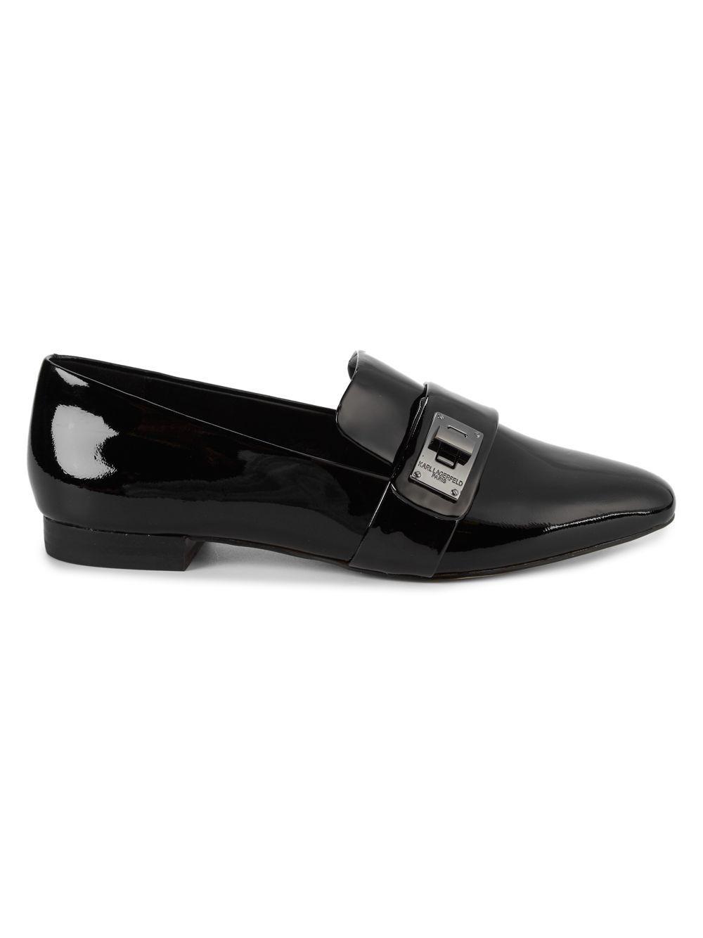karl lagerfeld patent leather shoes