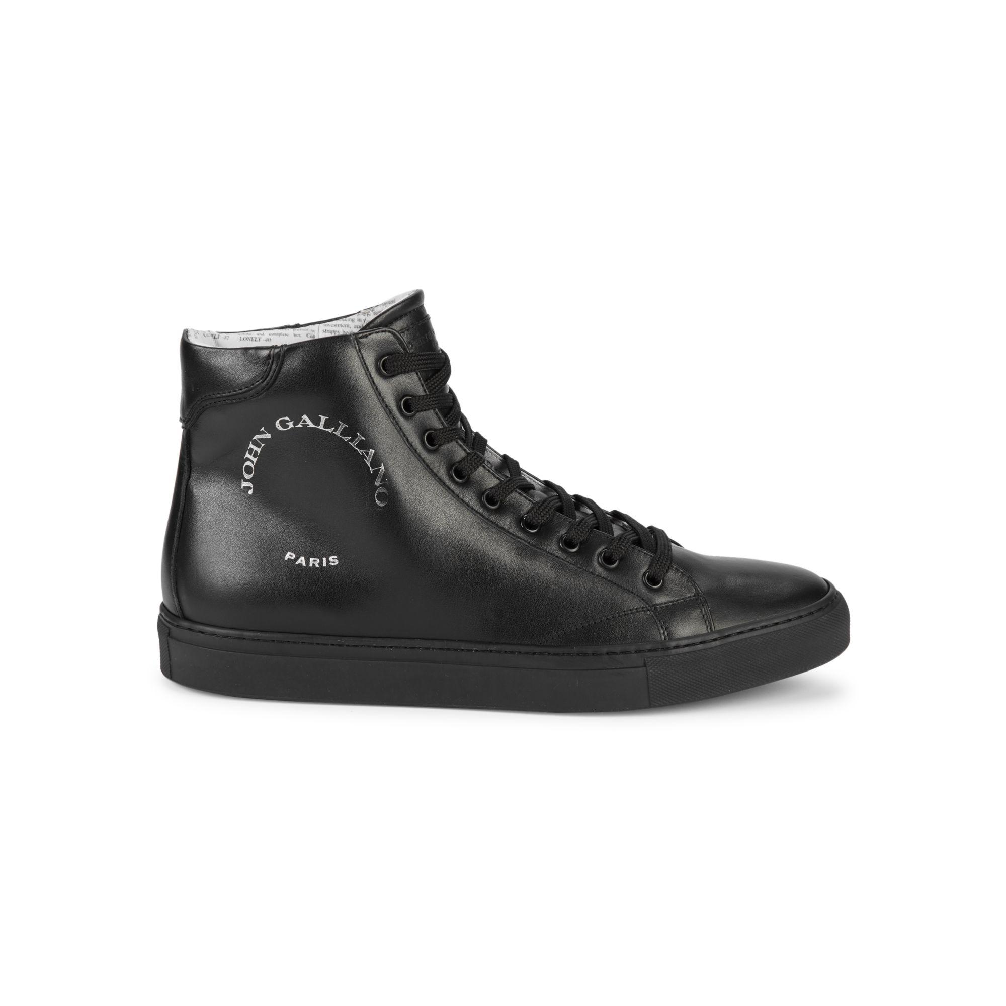 John Galliano Leather Fashion Sneakers for Women