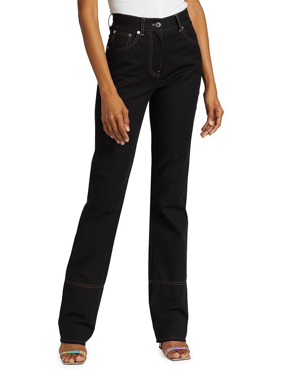 Helmut Lang High-rise Stretch Boot-cut Jeans in Black