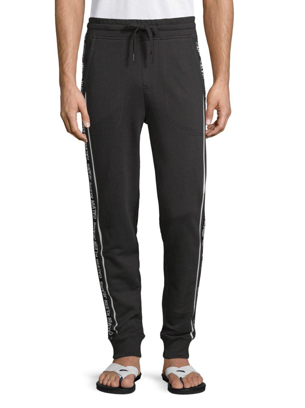 Calvin Klein Men's Karanda Red Standard Logo Joggers | World of Watches