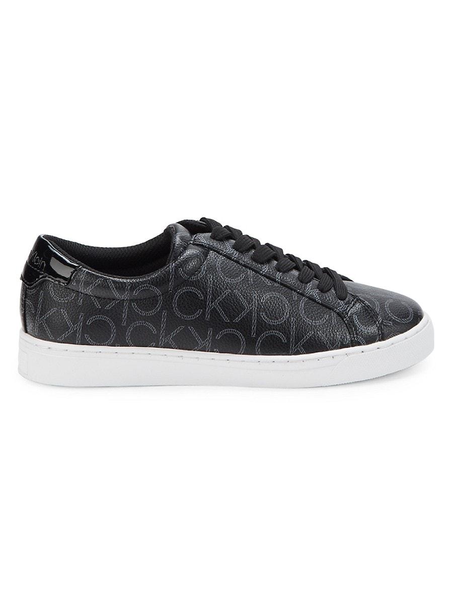 calvin klein logo strap sneakers