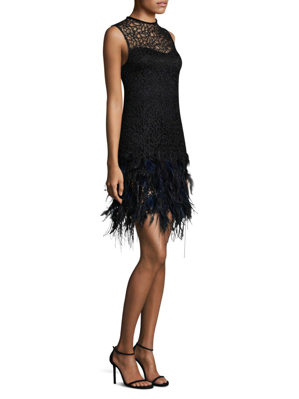 elie tahari black cocktail dress