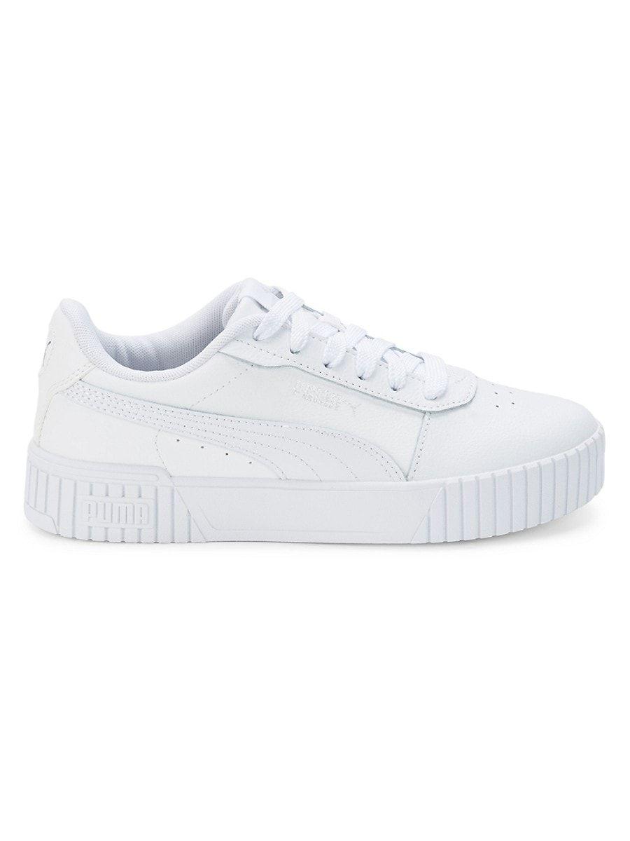 PUMA Carina 2.0 Leather Sneakers in White | Lyst