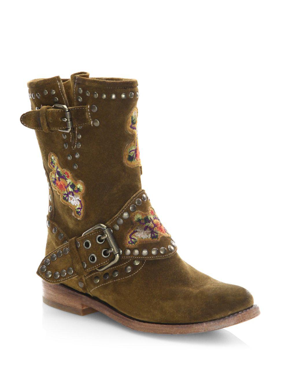 frye studded booties