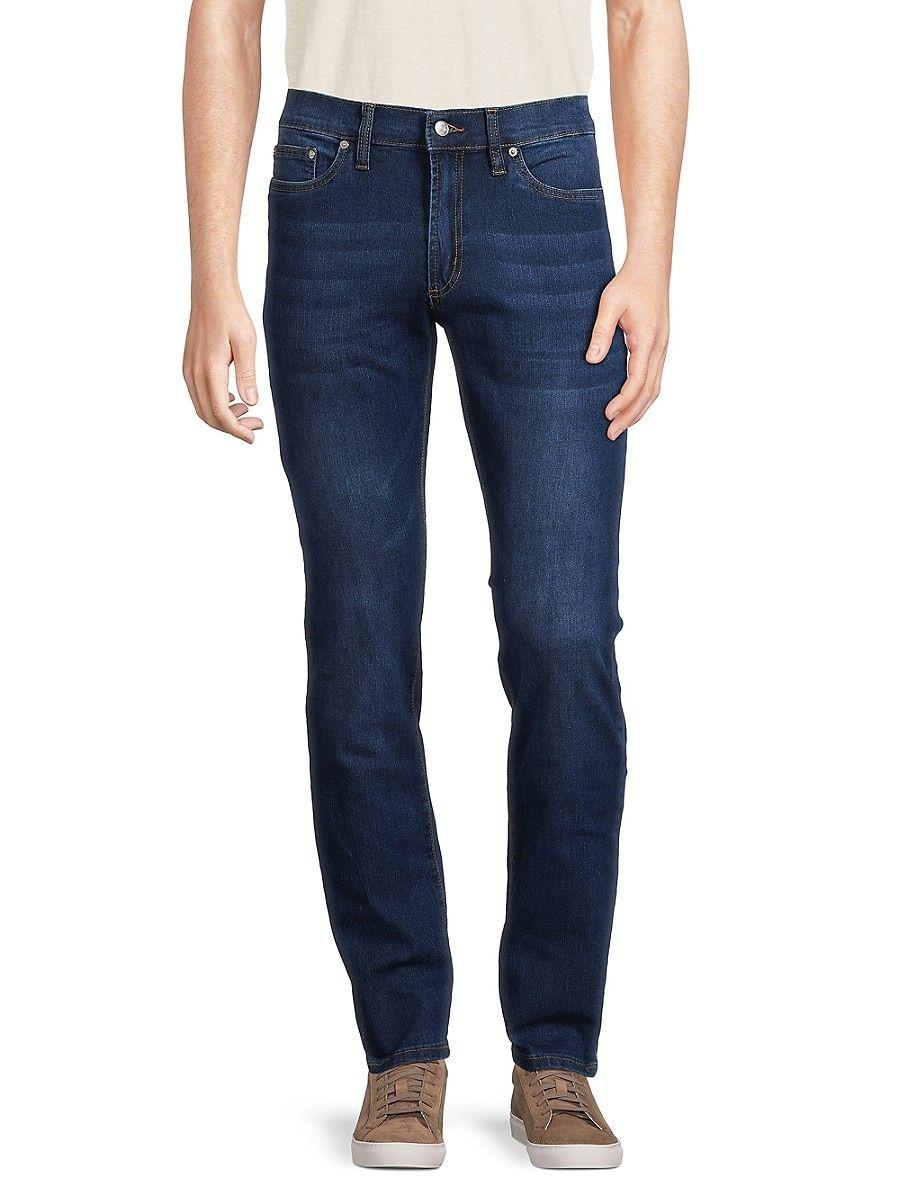 Slate & Stone Mercer Mid Rise Skinny Jeans in Blue for Men | Lyst
