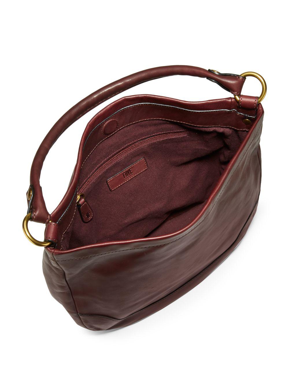 Frye Melissa Leather Hobo Bag in Purple - Lyst