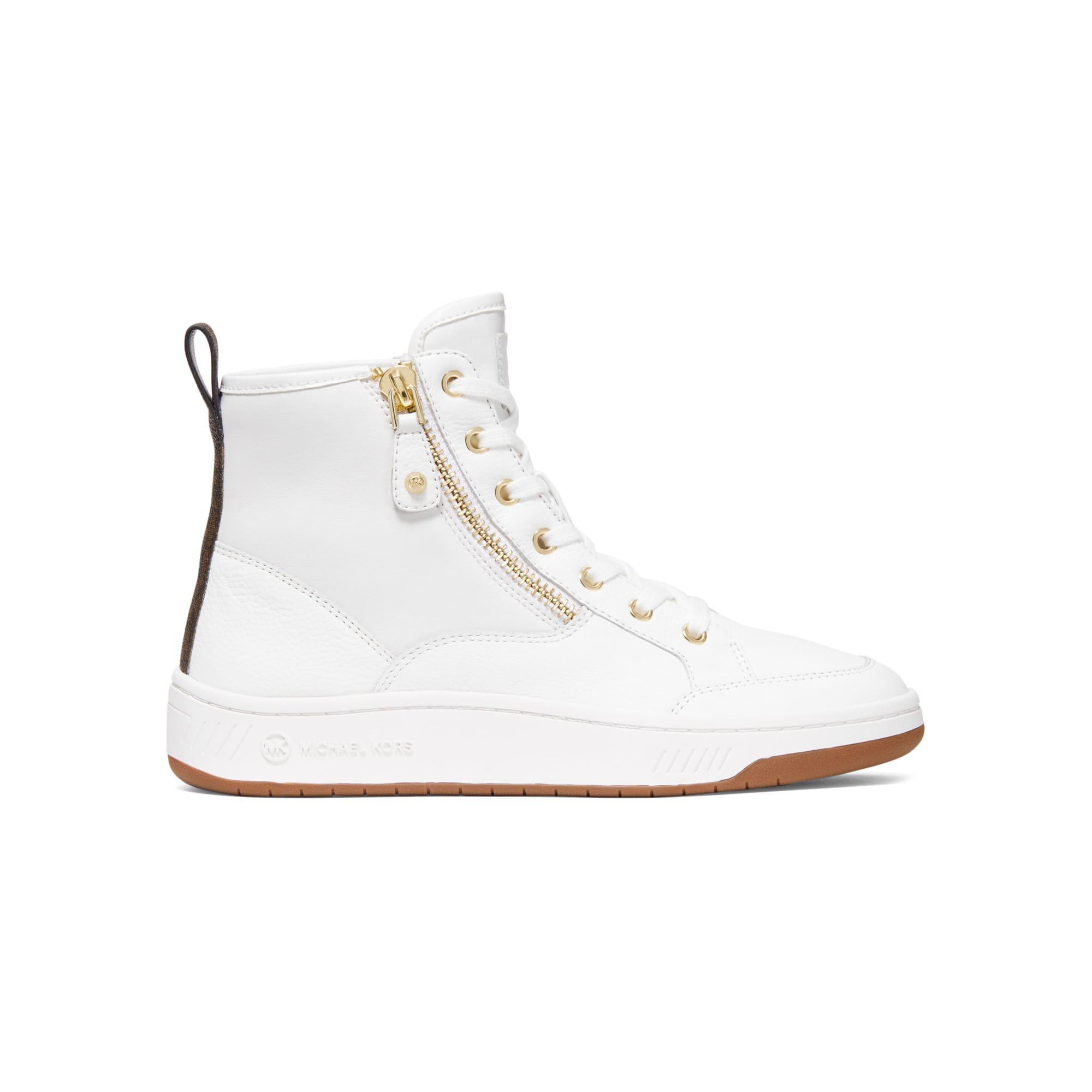 Michael Kors Shea Leather High-top Sneakers in White | Lyst