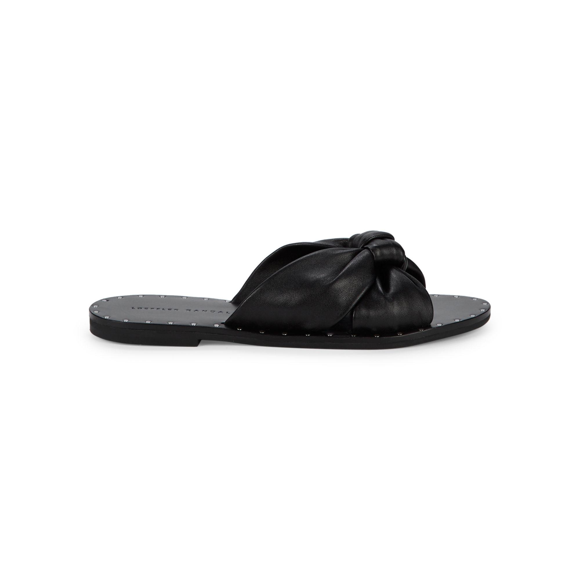 loeffler randall black sandals