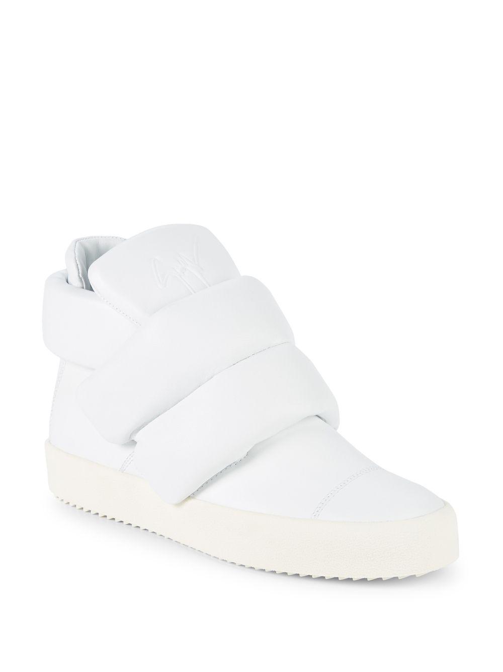 puffy high top sneakers