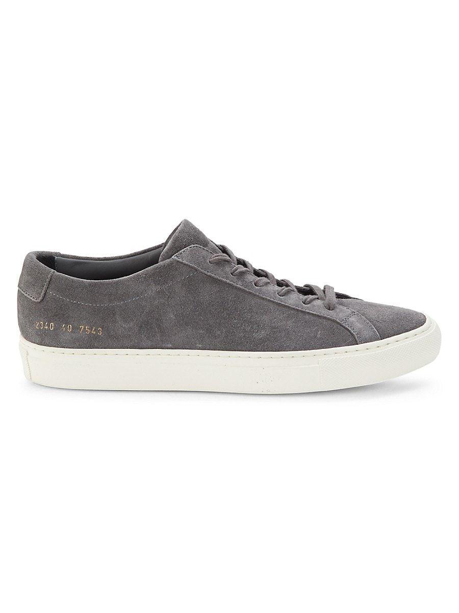 Men's Suede Leather Achilles Low Sneakers by Common Projects | Coltorti  Boutique