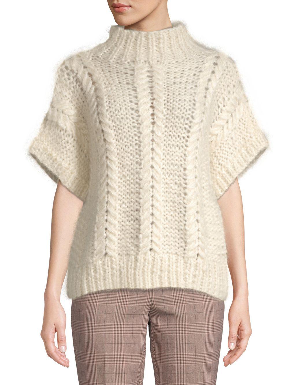 ganni hand knit wool pullover