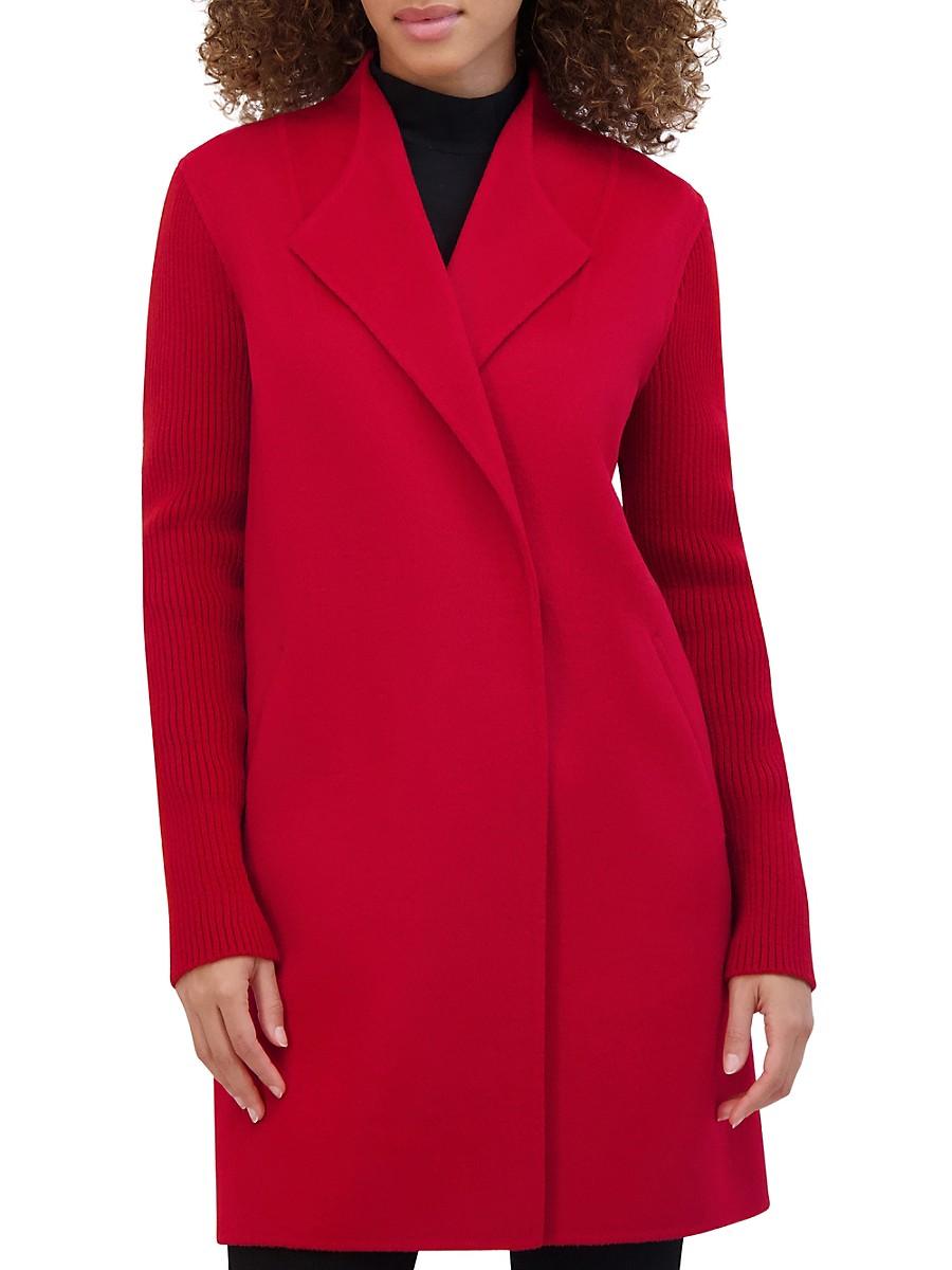 Kenneth cole red coat sale