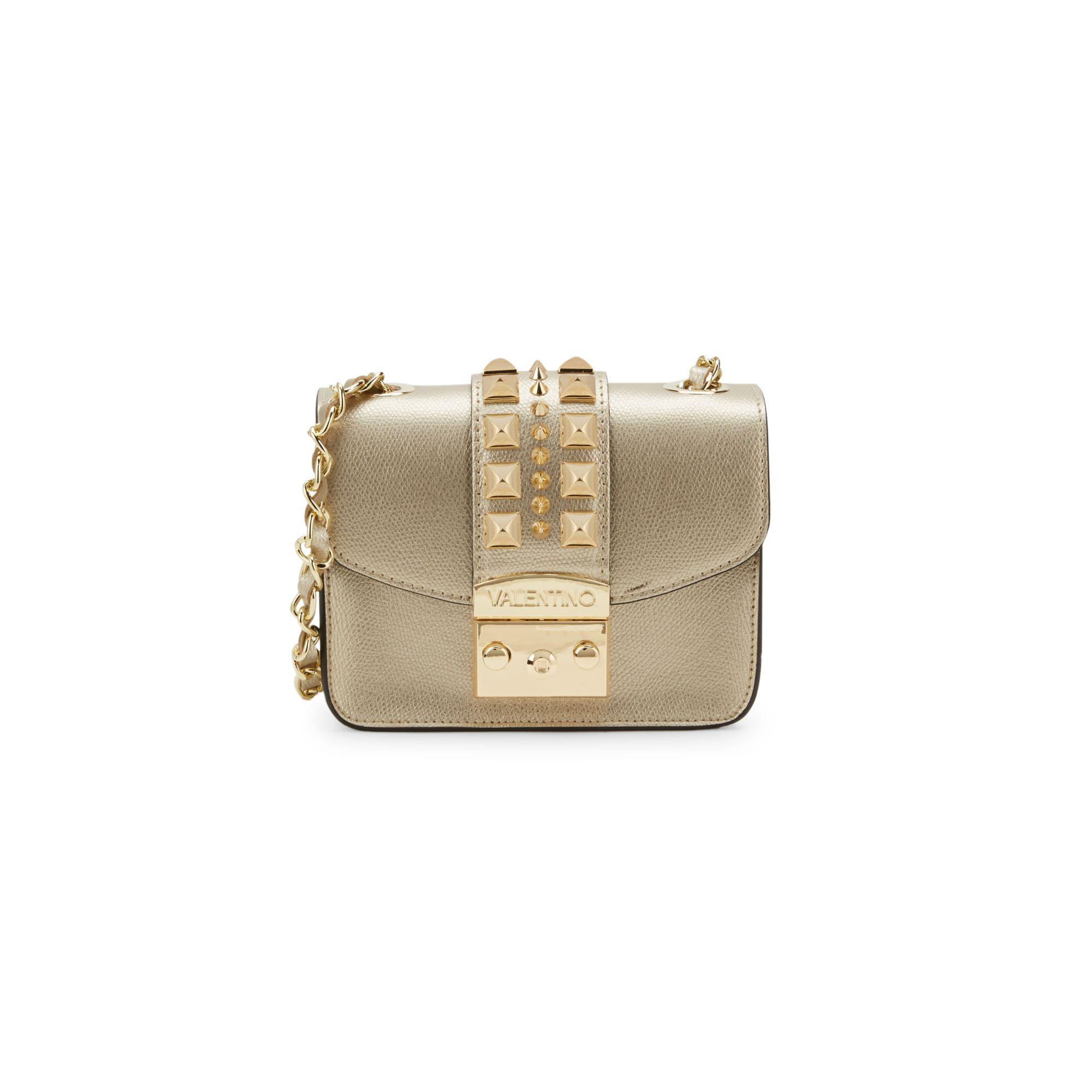 gold studded bag