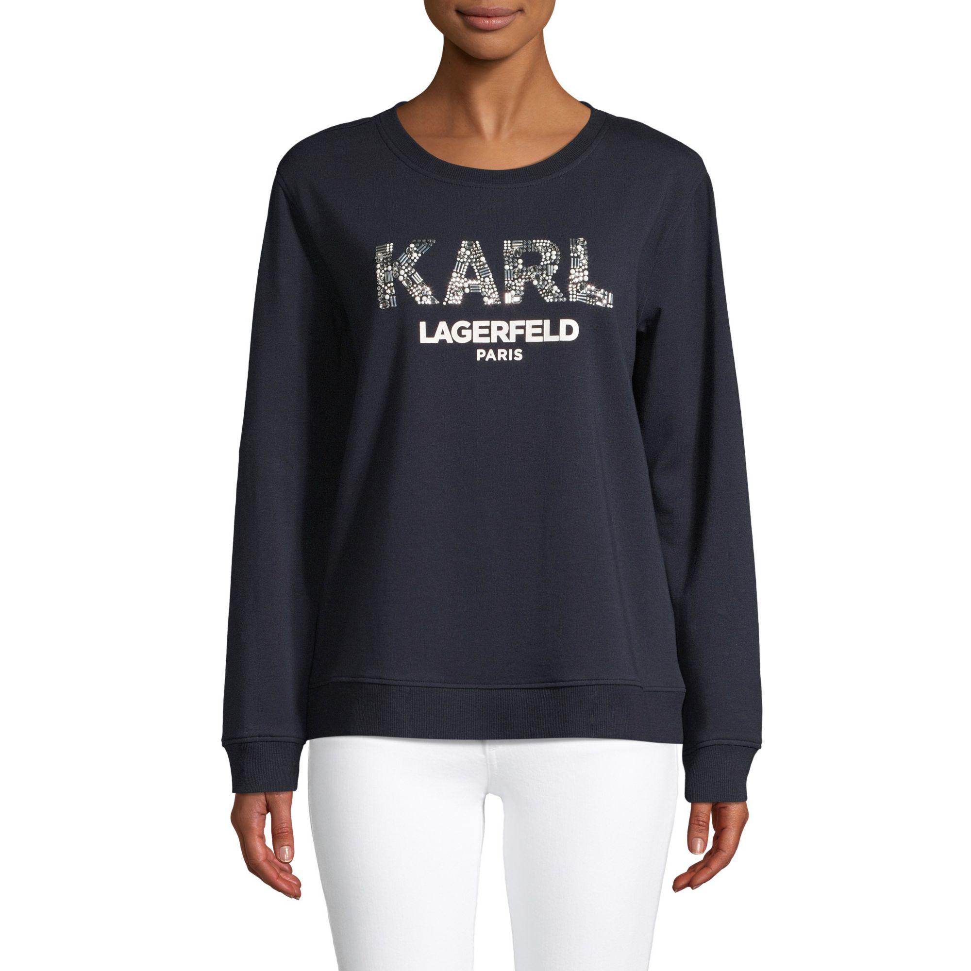 karl lagerfeld logo hoodie