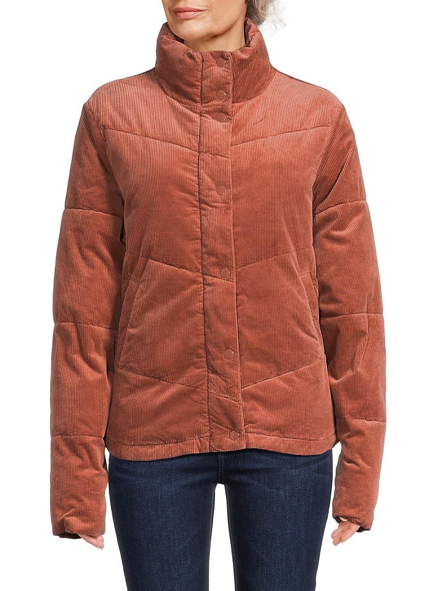 Orange cord 2025 puffer jacket