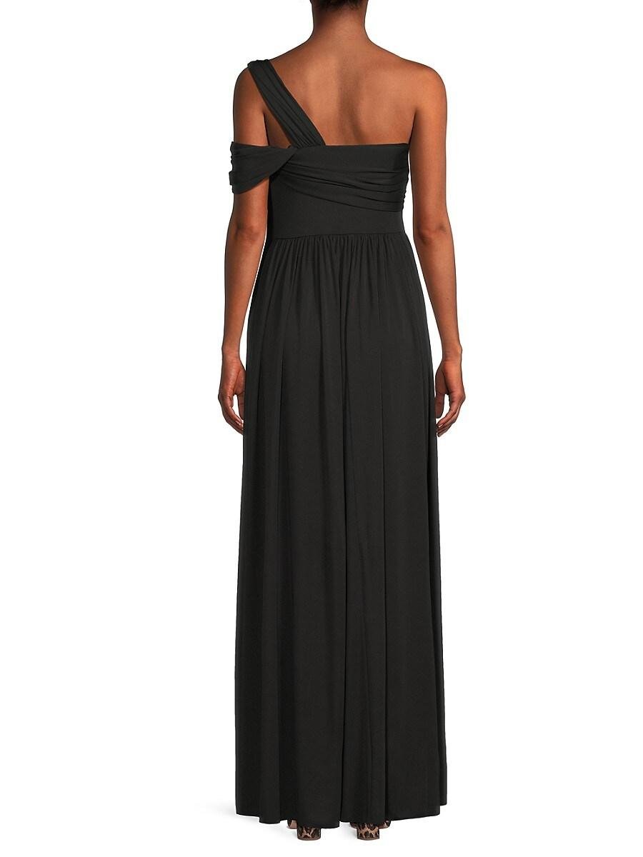 HALSTON HERITAGE マキシドレス HALSTON HERITAGE HALSTON Gown - Twist Front Metallic Halter