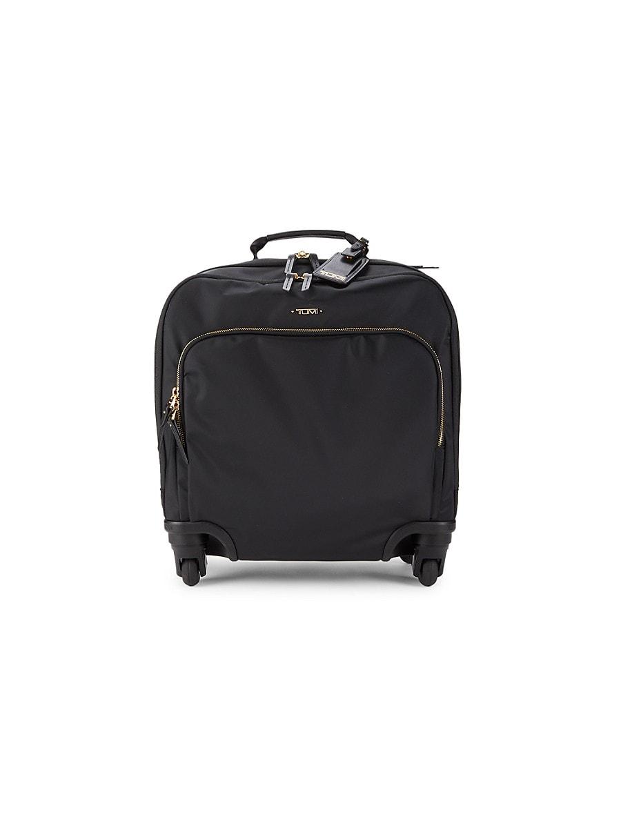 Tumi black clearance and gold luggage