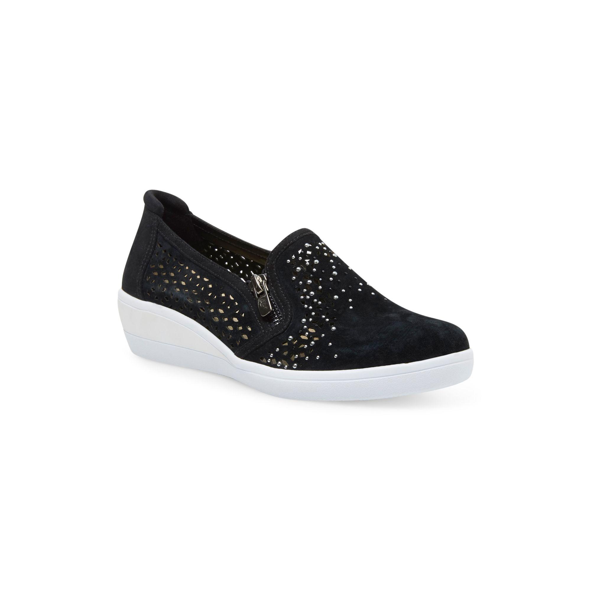 talisa perforated sneaker wedge