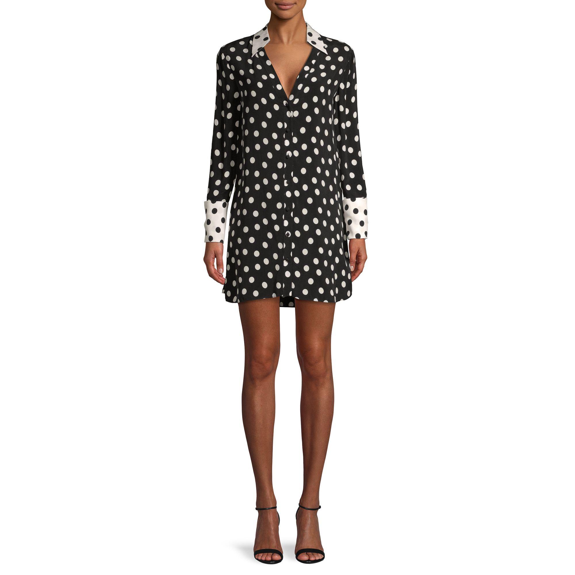 alice olivia polka dot dress