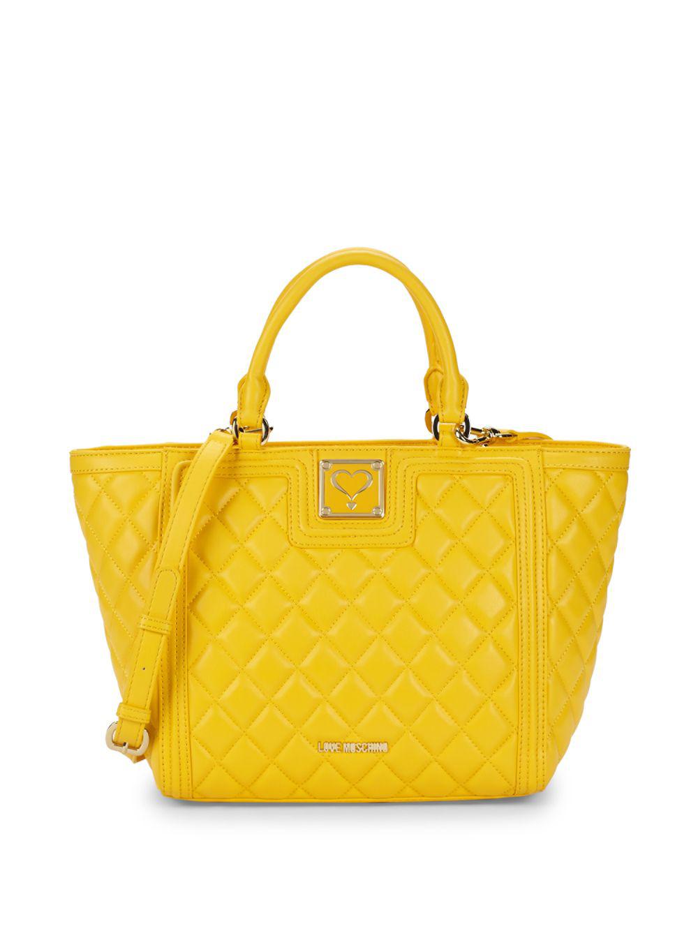 love moschino yellow bag