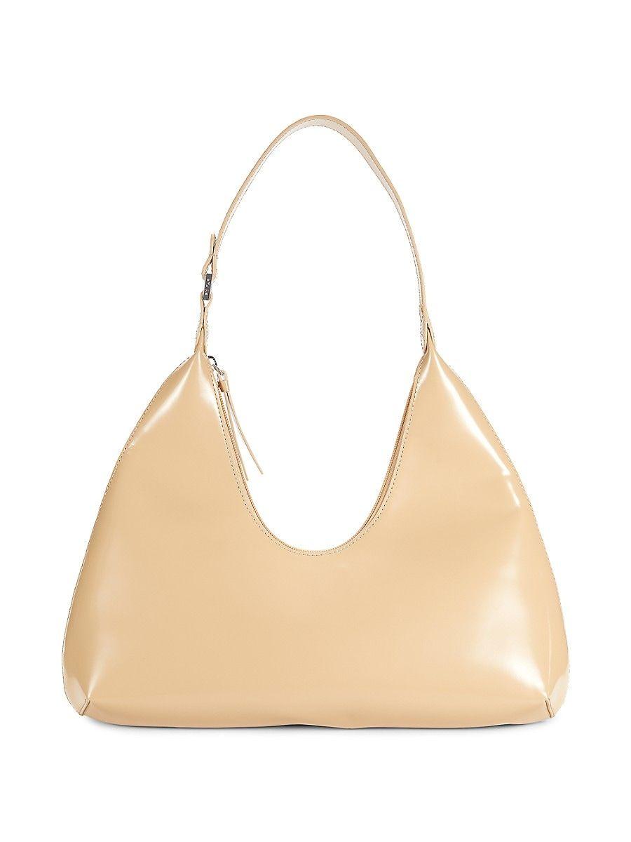 BY FAR Patent Leather Amber Shoulder Bag