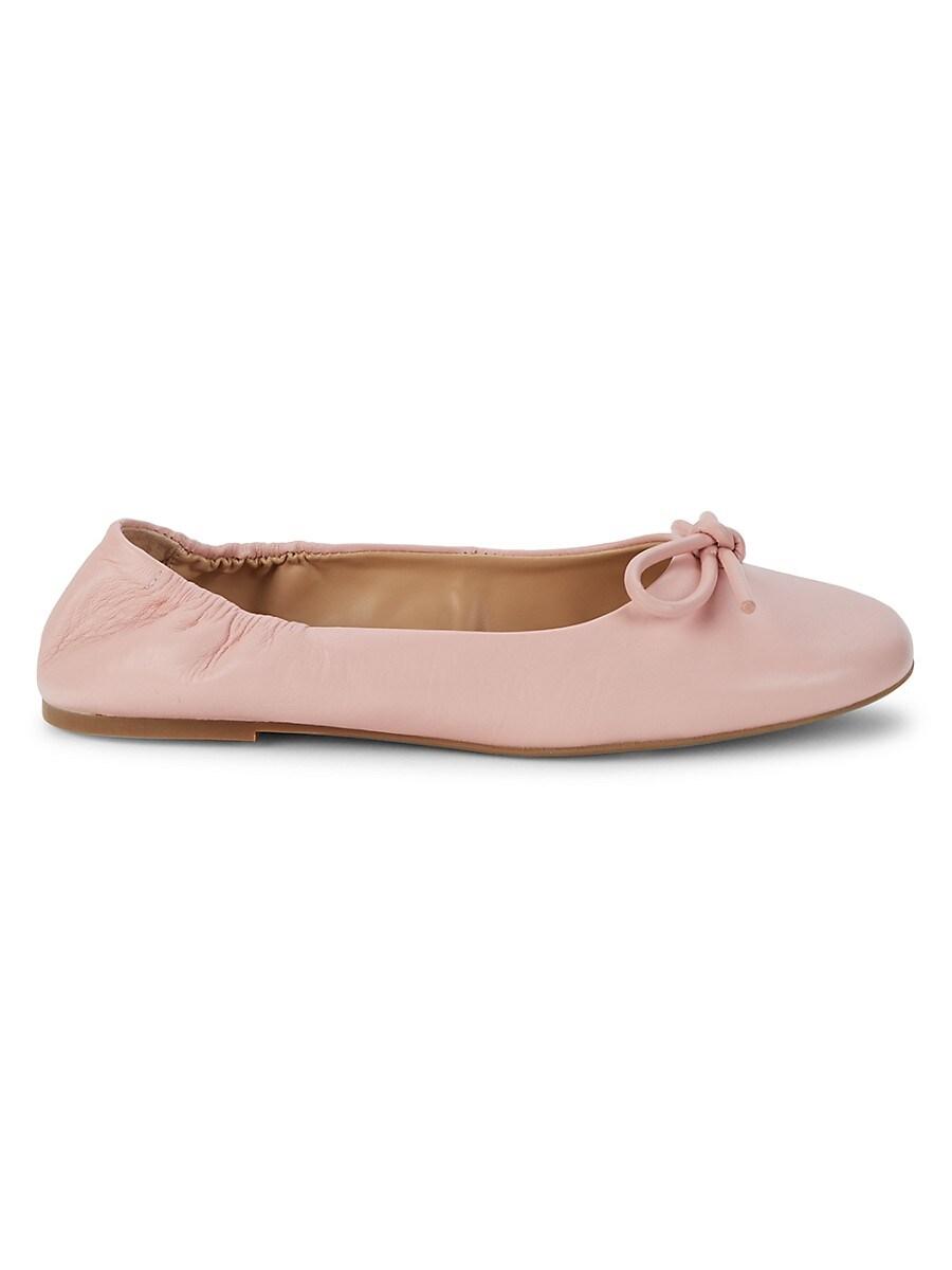 Saks Fifth Avenue Saks Fifth Avenue Cameron Leather Ballet Flats in Pink |  Lyst