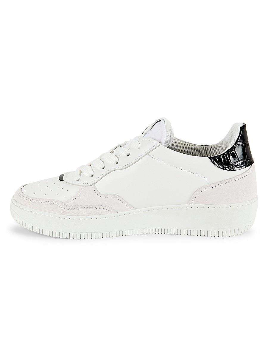 Cavalli Class by Roberto Cavalli Logo Perforated Sneakers in White