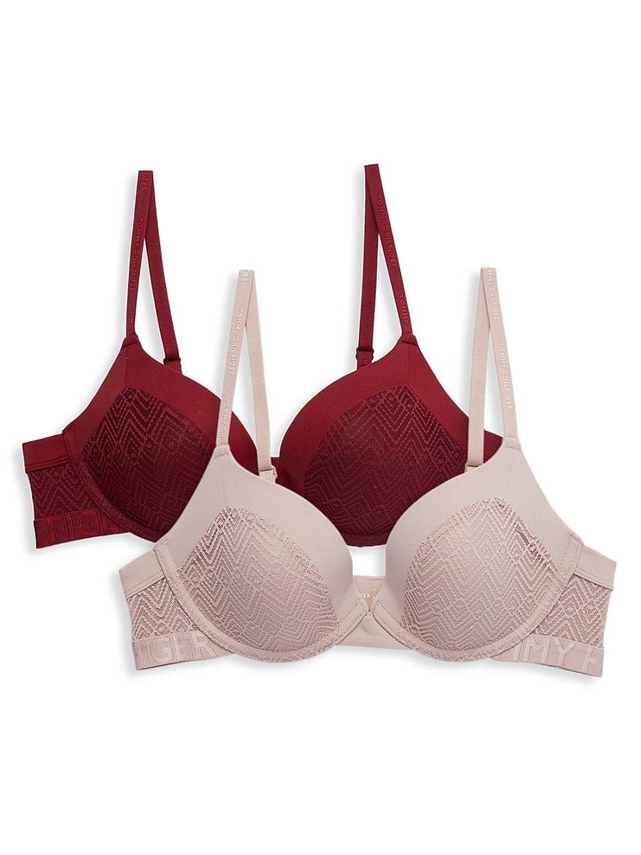 Tommy Hilfiger 2-pack Lace Underwire Bras in Pink