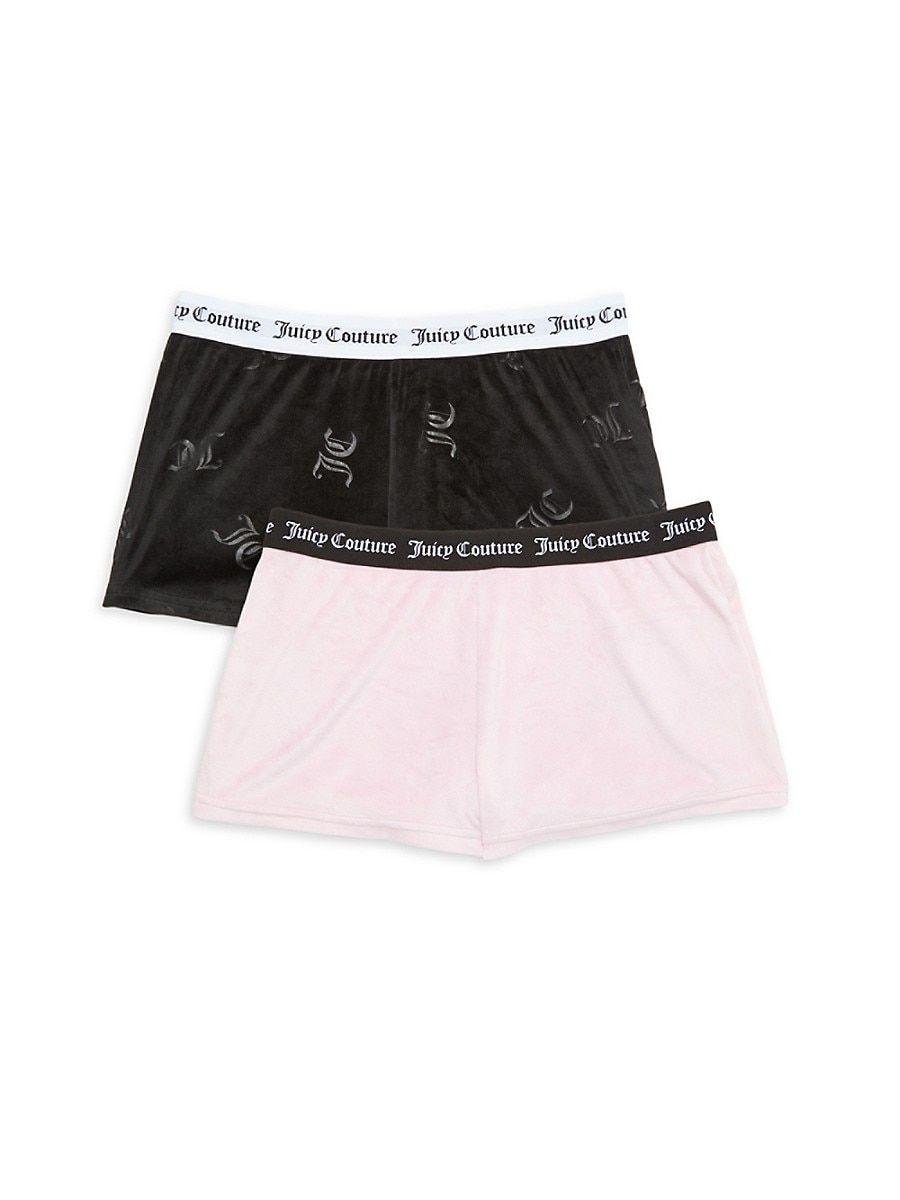 Juicy Couture 2-pack Logo Hipster Briefs in Black
