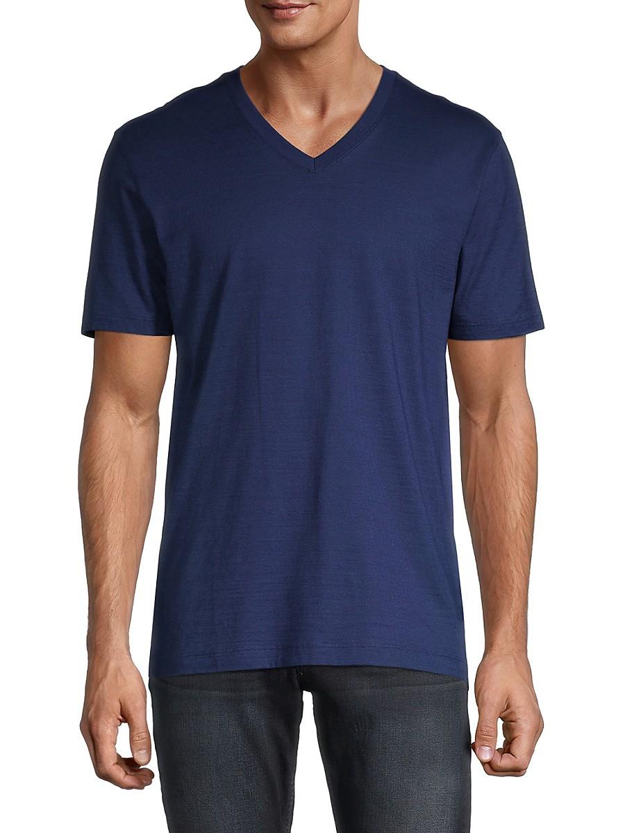BOSS by HUGO BOSS Cotton Tilson V-neck T-shirt in Navy (Blue) for Men | Lyst