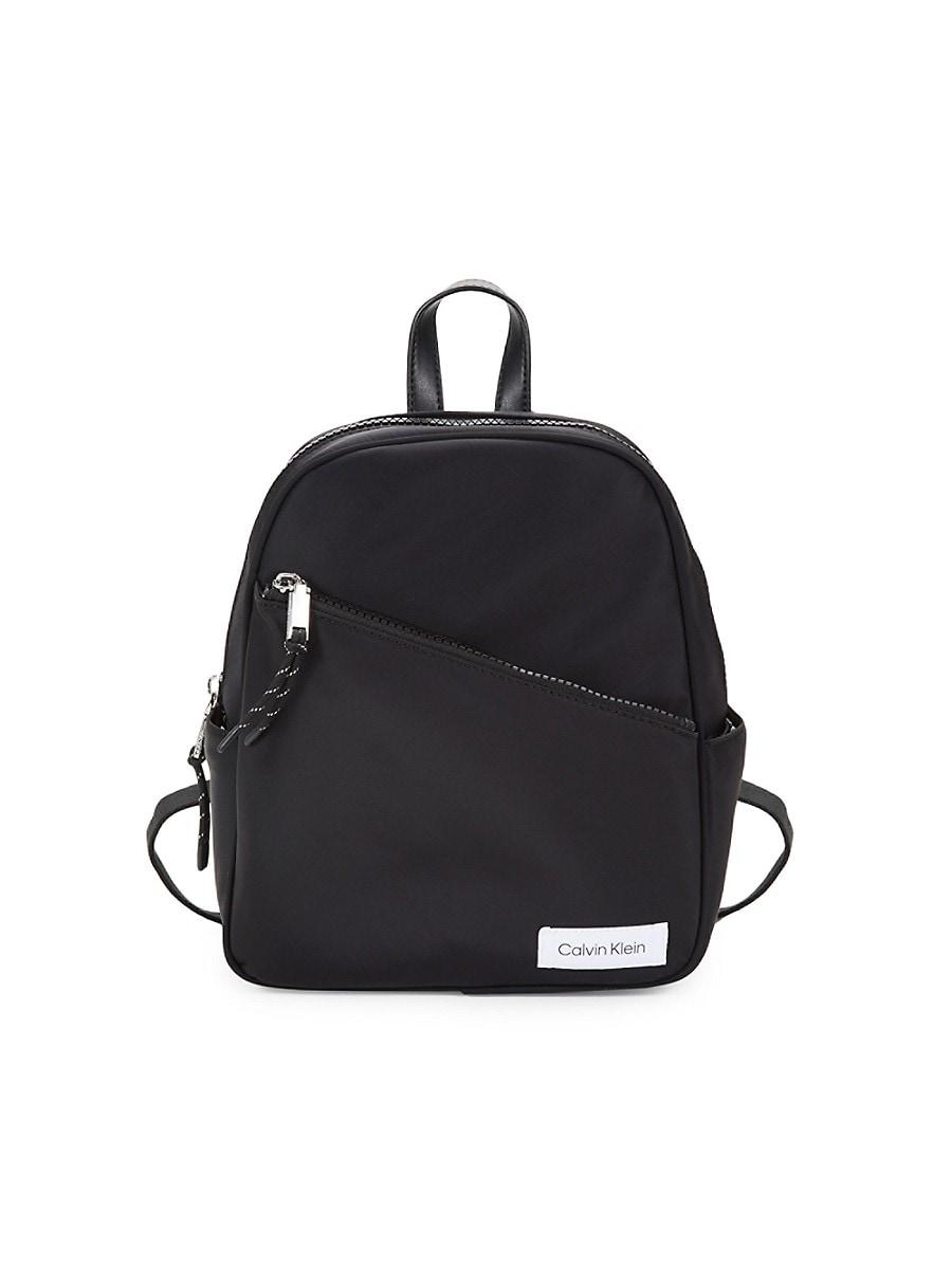 Calvin Klein Evie Logo Backpack in Black | Lyst