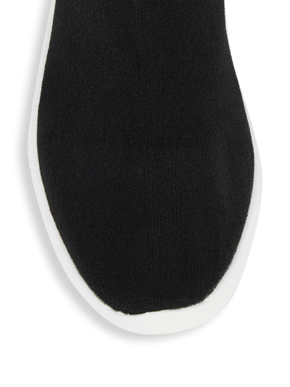 steve madden black sock trainers
