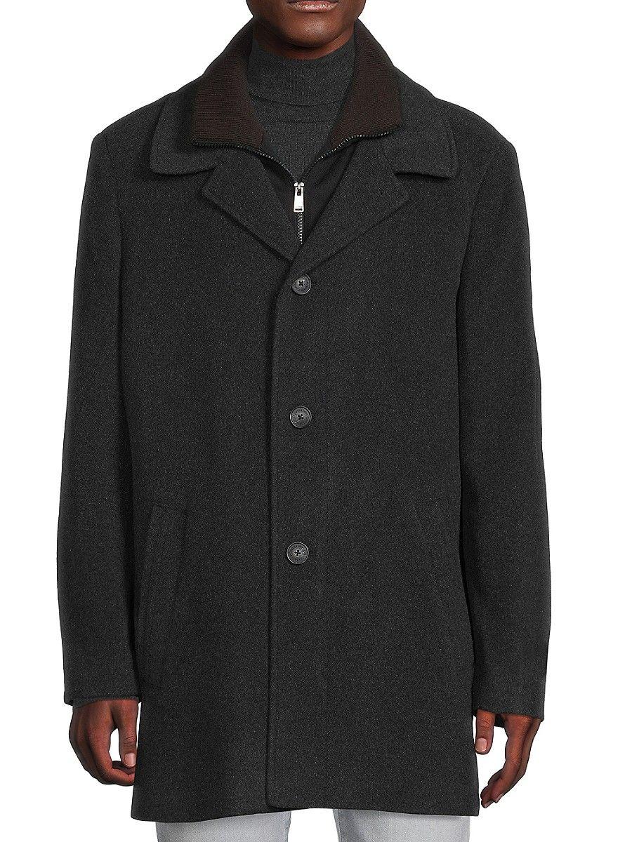 Calvin Klein Coleman Wool Blend Jacket in Black for Men Lyst