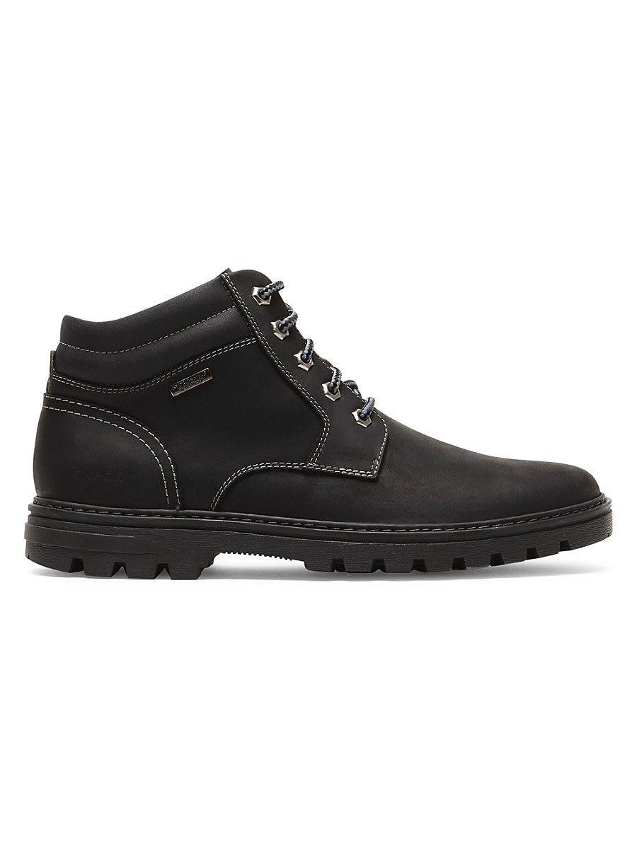 Rockport Weather Or Not Plain Toe Leather & Suede Boots in Black for ...