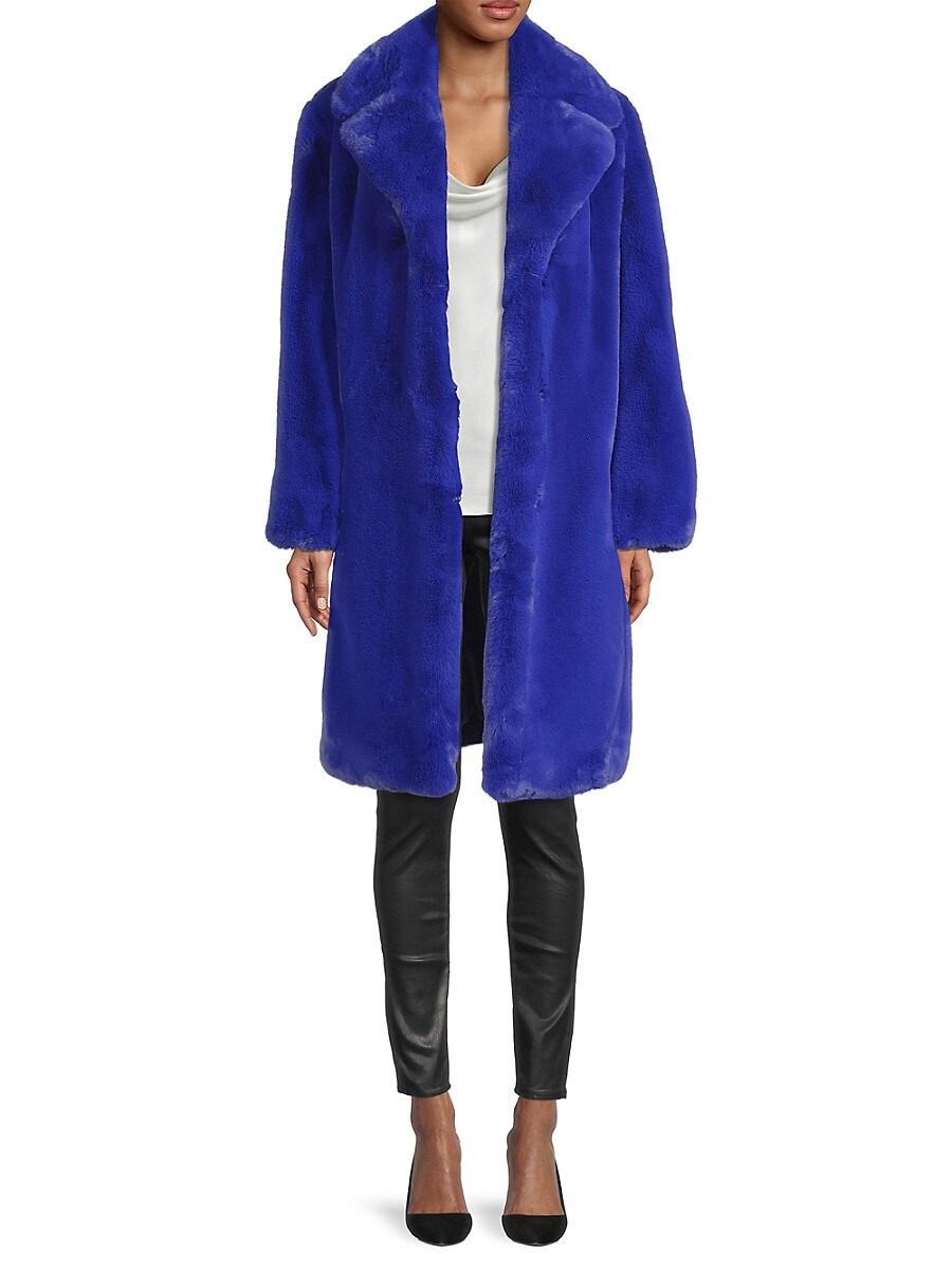 Milly riley long faux fur coat best sale