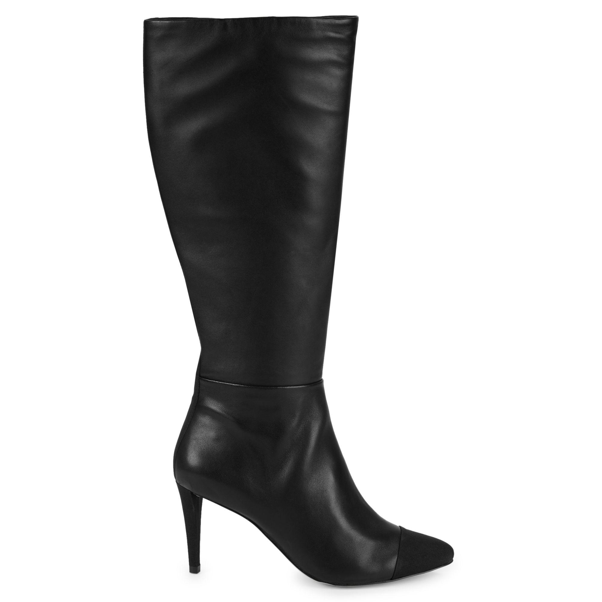 Karl Lagerfeld Knee-high Leather Tall Boots in Black - Lyst