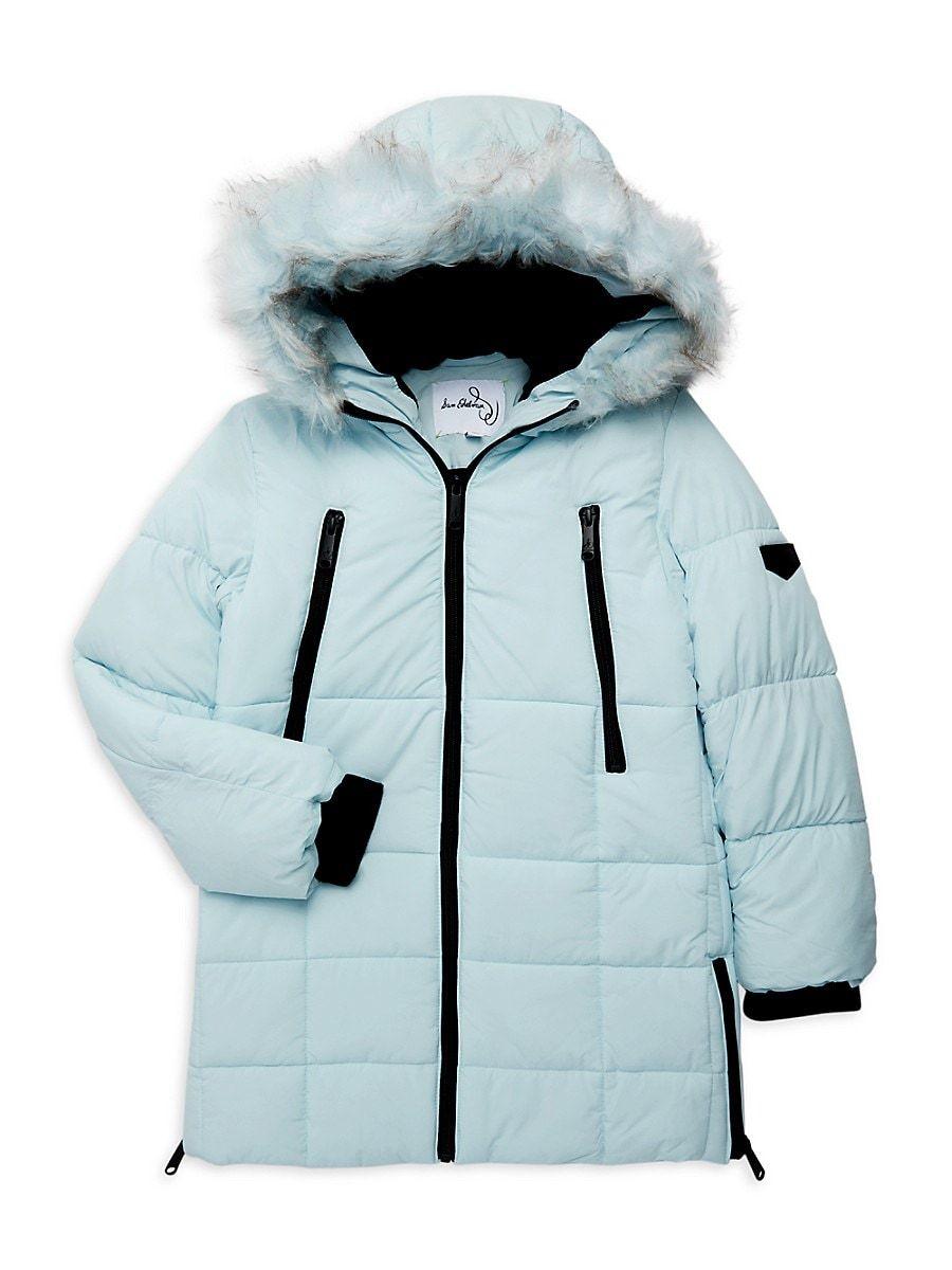 Sam edelman water repellent hotsell faux fur trim puffer jacket