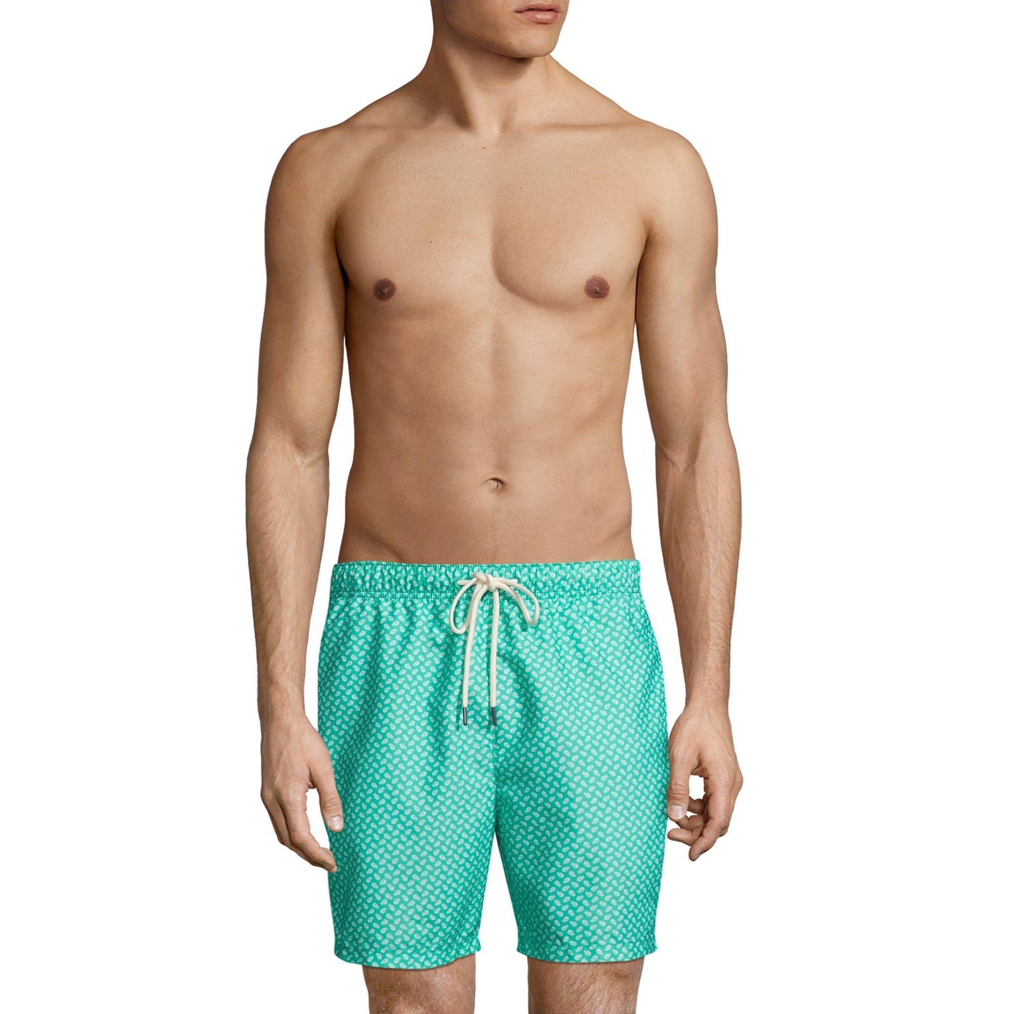 Tommy Bahama Synthetic Naples Afish Solid Swim Trunks in Green for Men ...