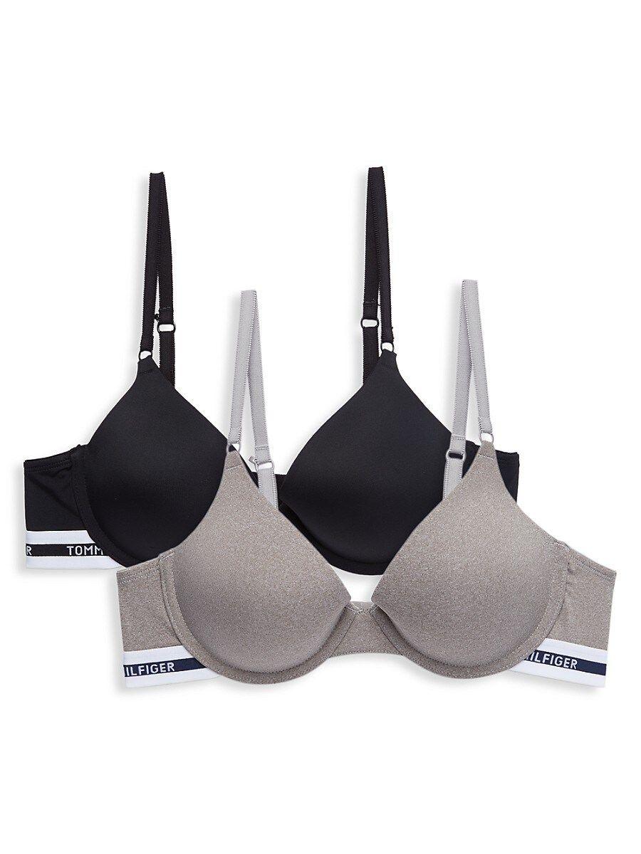 Tommy Hilfiger Womens Bra Cotton Rib Racerback Bralette, 2 Pack :  : Clothing, Shoes & Accessories
