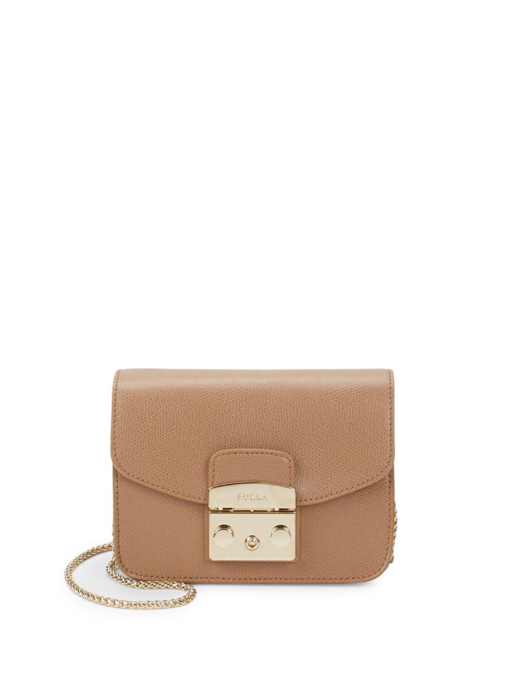Leather crossbody bag Furla Brown in Leather - 29803171