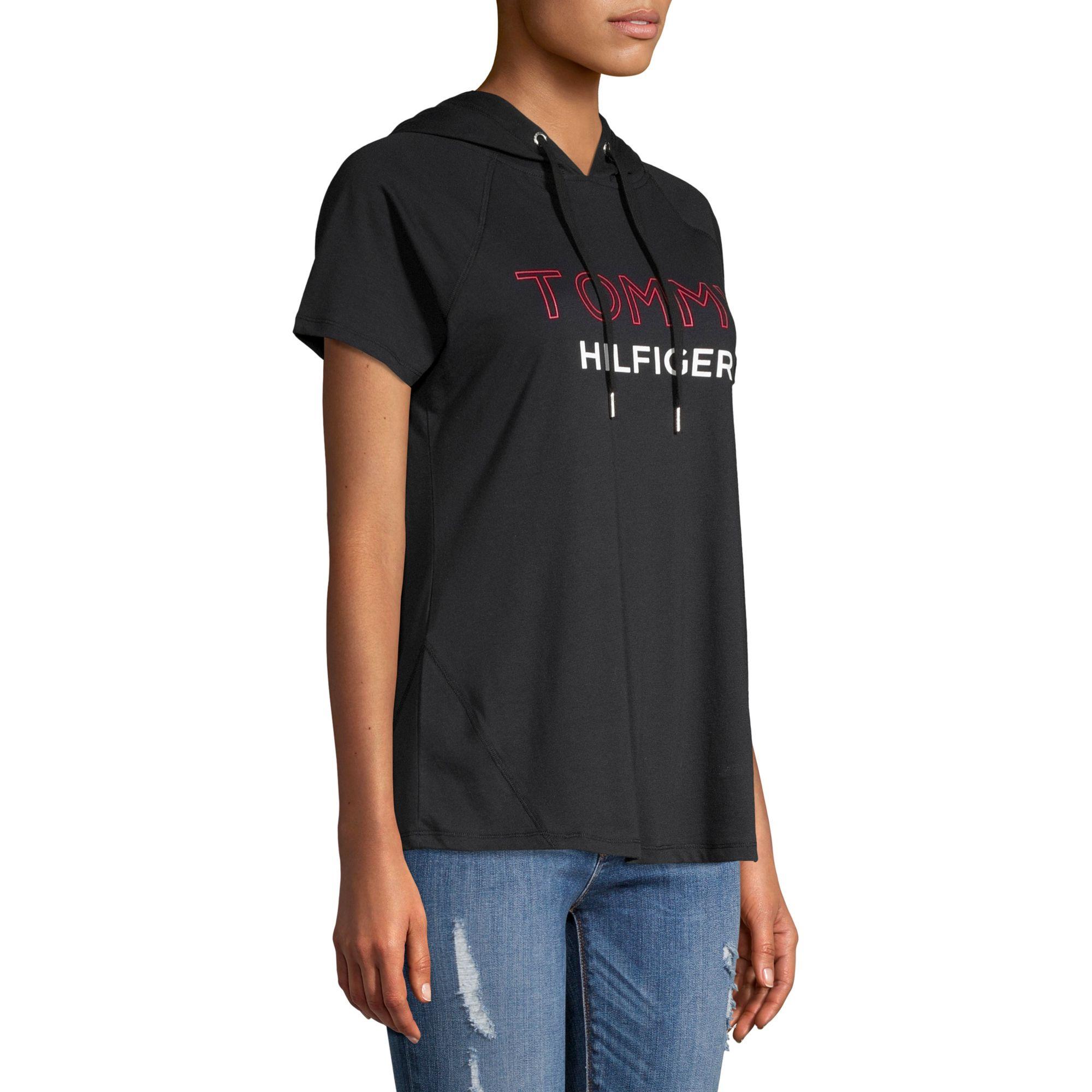 tommy hilfiger short sleeve hoodie