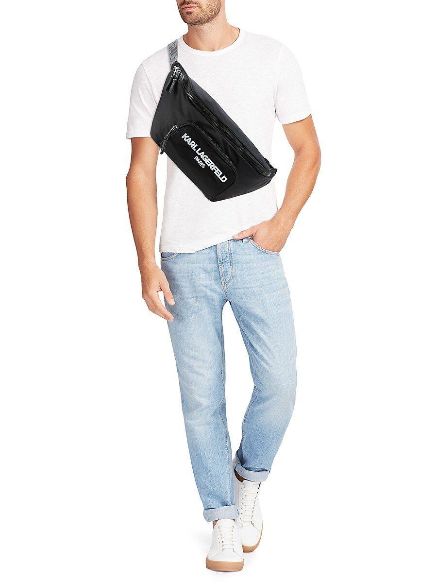 Karl Lagerfeld Voyage Belt Bag in Black Lyst