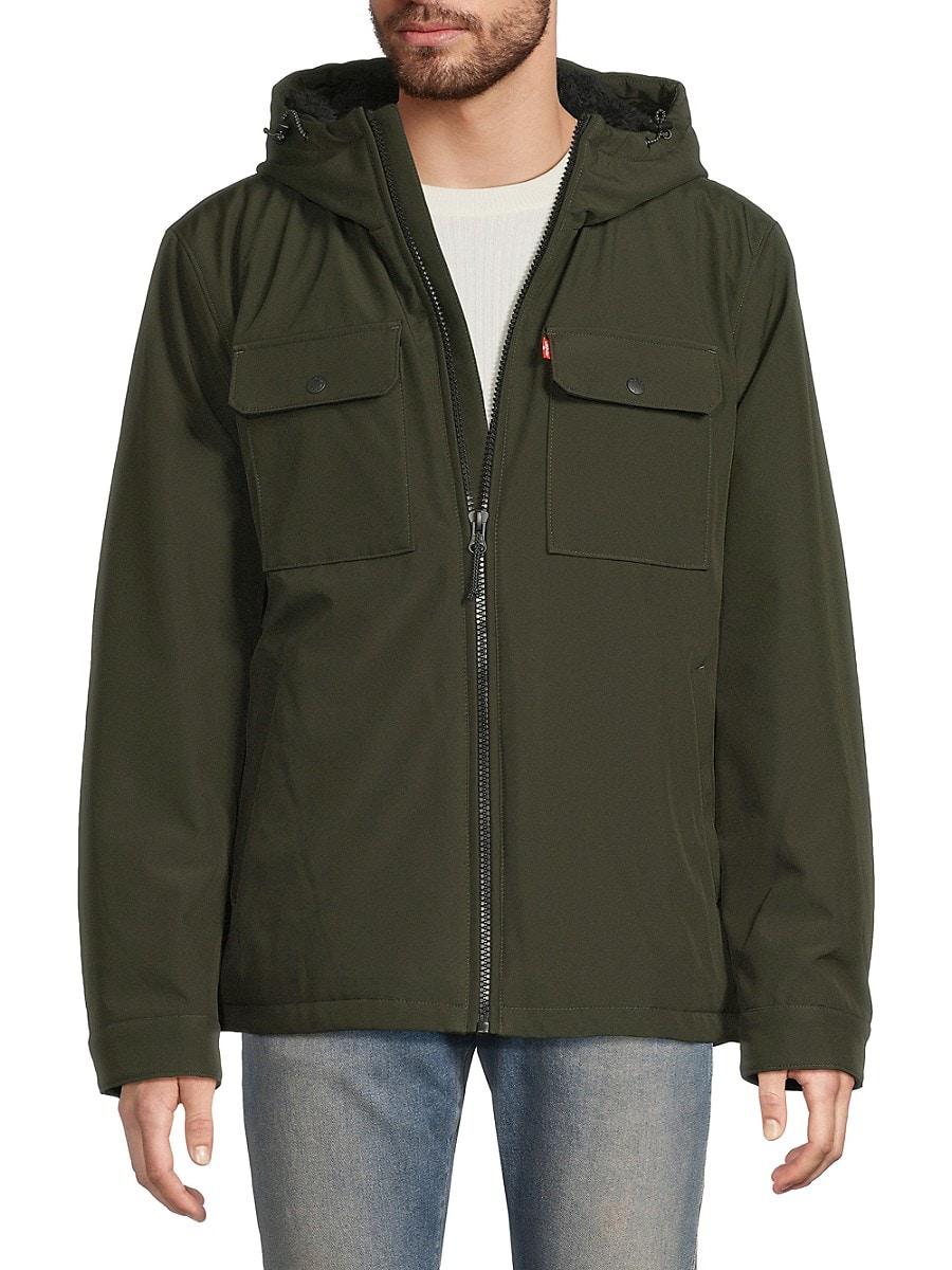 Lightweight Jackets Levi's Hooded Canvas Military Jacket