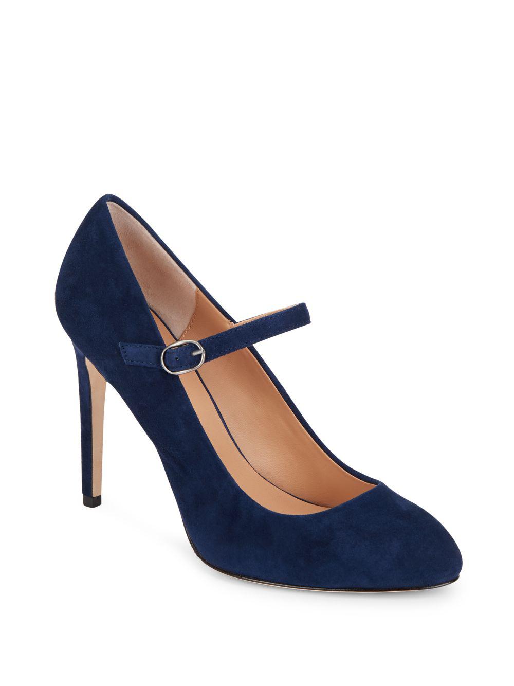 blue mary jane pumps