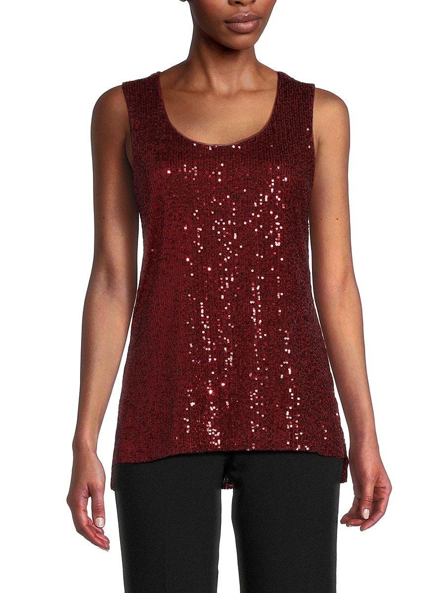dkny sequin tank top