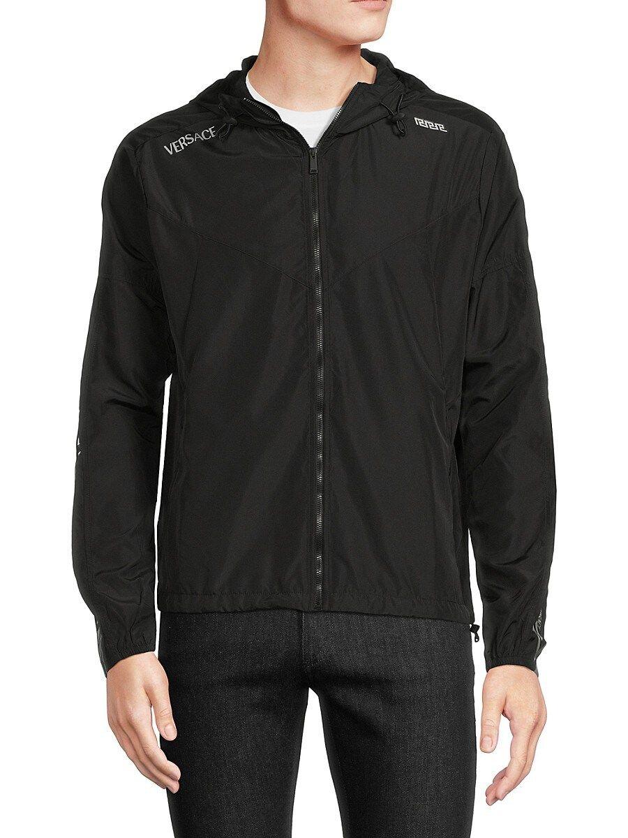 versace la greca zip up jacket
